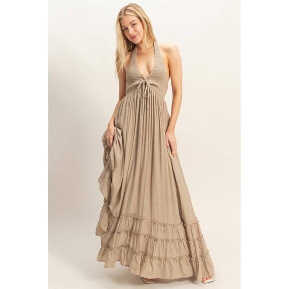 Aura Halter Neck Dress - Picture 2 of 4